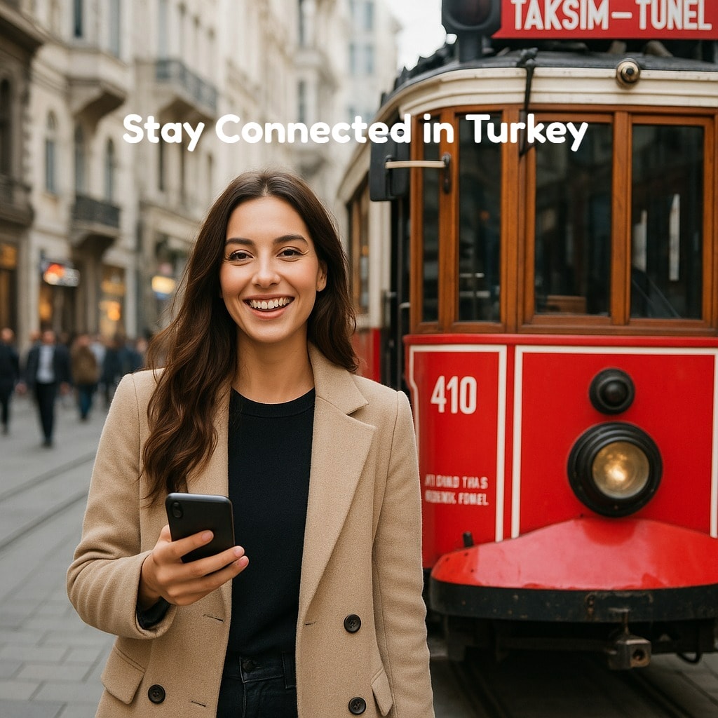 With eSIM Turkey perfect mobile connection