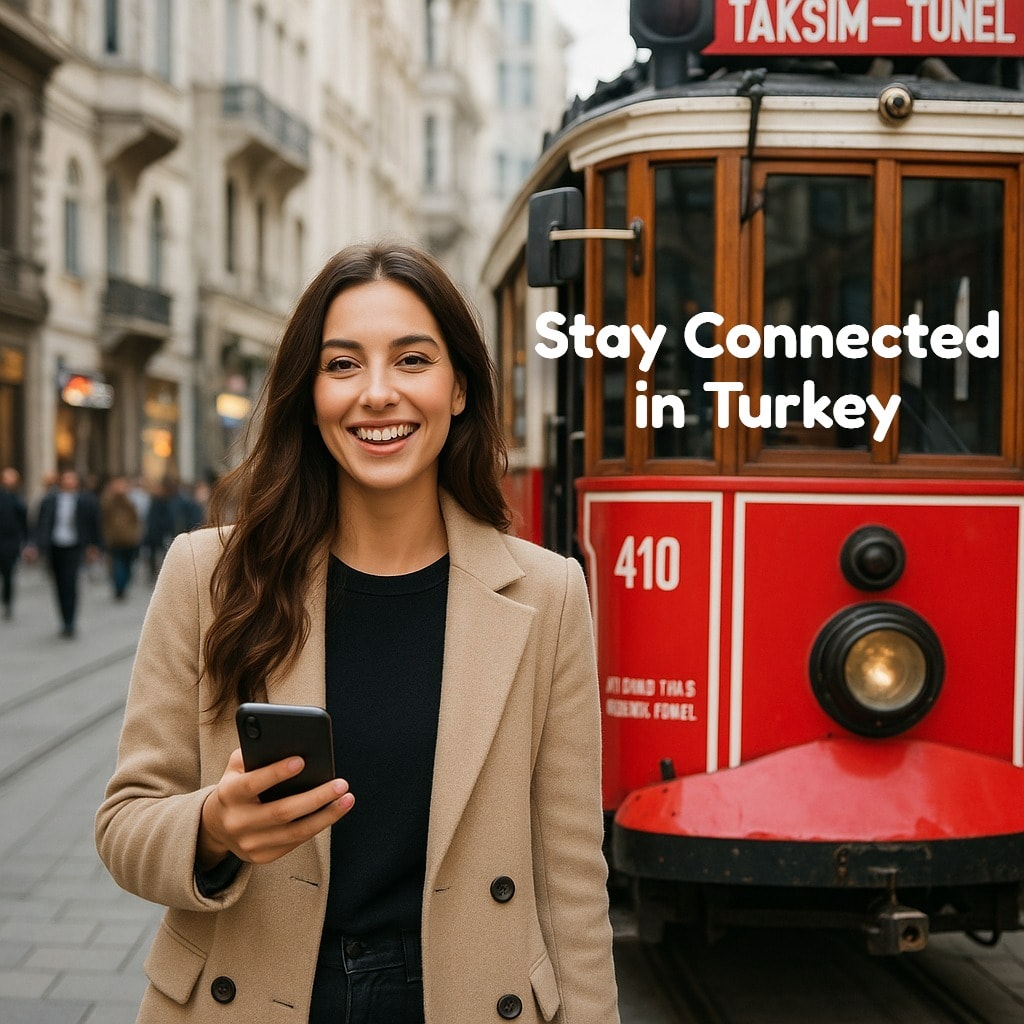 With eSIM Turkey perfect mobile connection